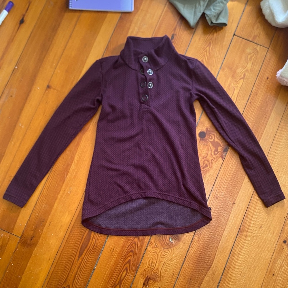 Merrell Purple Patterned Button-Up Shirt